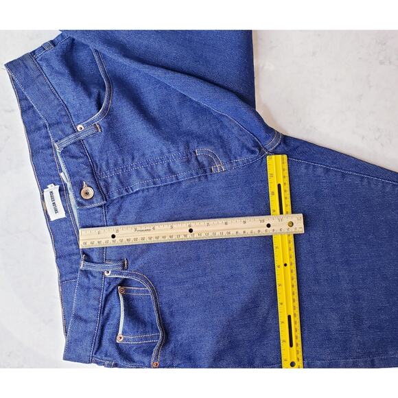 TAYLOR STITCH Democratic Button Fly Selvedge Jeans Med-Dark Blue Men's Size 35W - Picture 9 of 14